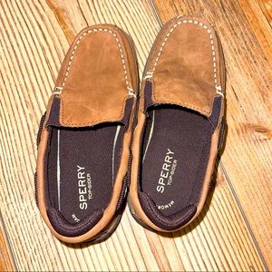 Boys Sperry Top Sider Loafer Shoes Size 1 EUC